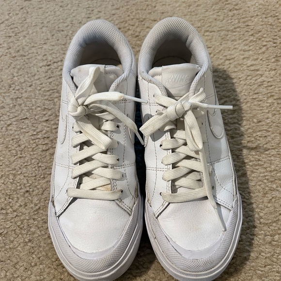 Nike Shoes - Nike Women’s White Low-Top Sneakers with Subtle Off-White Accents